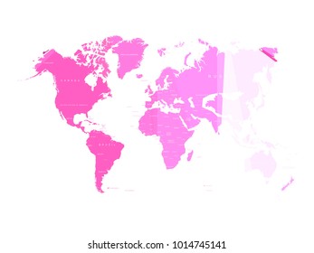 World map polygon network  on white background.