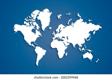 World map. popular World map Vector globe template for website, design, cover, annual reports, infographics. Flat Earth Graph World map illustration.