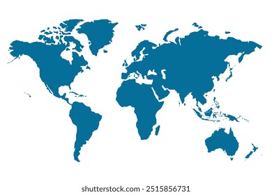 World map . Poster map of world map.
