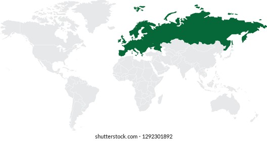 World Map Region: Europe