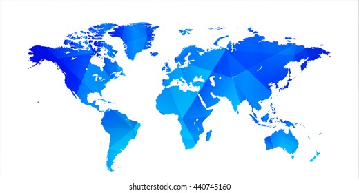 World map sea icon