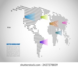 world map with search icons