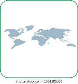 World map set icon vector icon