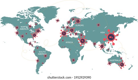formas e imágenes de mapas mundiales 
