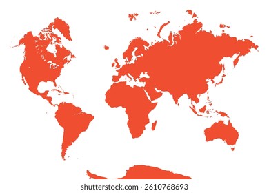 World Map, sign silhouette. World Map Globe. Vector Illustration isolated on transparent background.