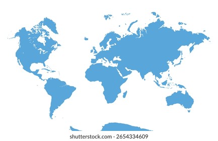 World Map, sign silhouette. World Map Globe. Vector Illustration isolated on transparent background.