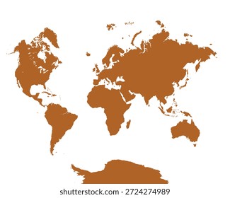 World Map, sign silhouette. World Map Globe. Vector Illustration isolated on transparent background.