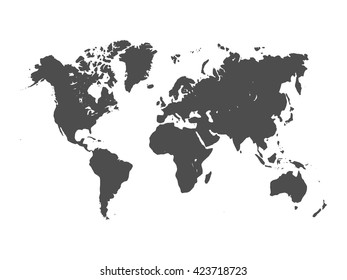 World map silhouette