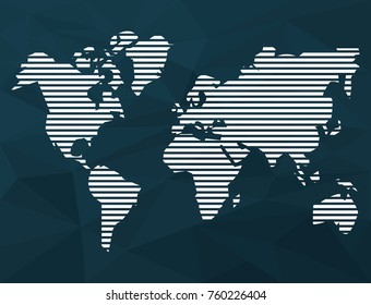 World map silhouette