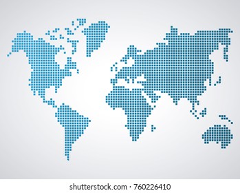 World map silhouette