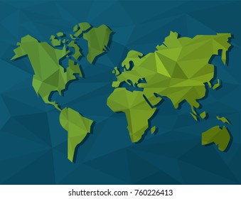 World map silhouette