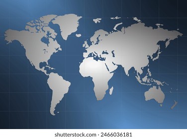 World Map Silhouette Eps Vector