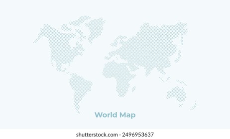 World Map Silhouette Vector Illustration, World Silhouette 