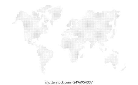 World Map Silhouette Vector Illustration, World Silhouette 