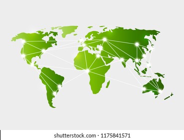 World map silhouette for Your design