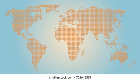 World Map Simple Dots