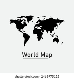 World Map Simple Vector Stock Illustrations