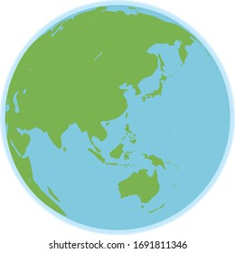 Ilustración de imagen del mapa mundial (esfera)