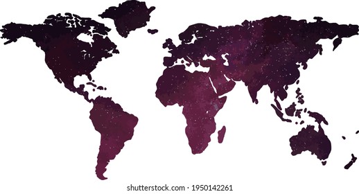 world map stars vector design