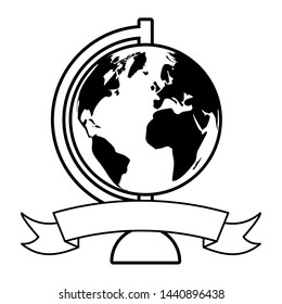 world map sticker back to school vector illustration