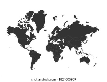 World Map - Stock Vector Illustration
