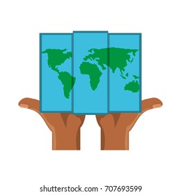 World map symbol