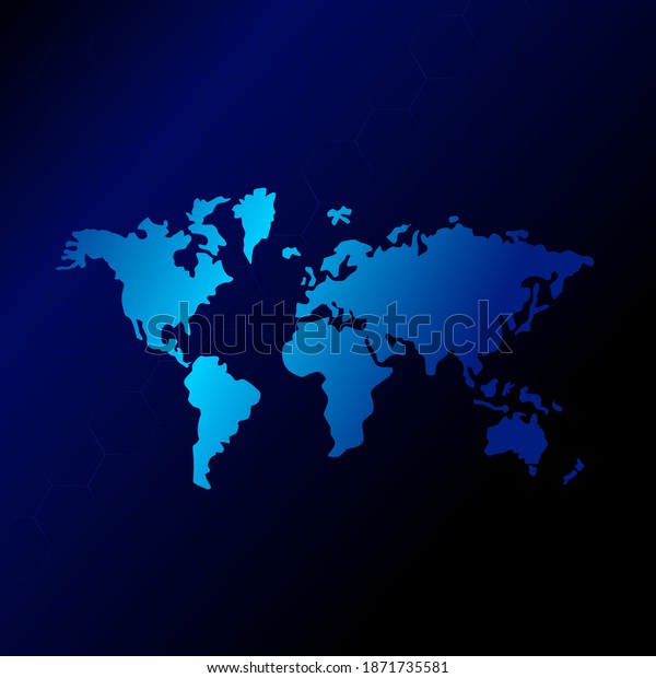 World Map Template Vector Background Wallpaper Stock Vector (Royalty ...