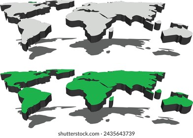 A world map that can be used as a background image.