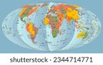 World map Time zones map