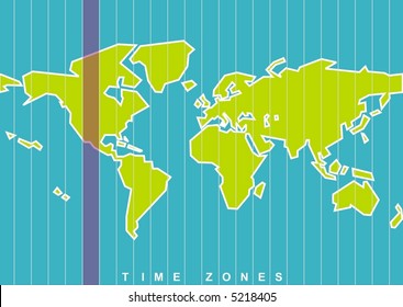 World Map Time Zones High Res Stock Images Shutterstock