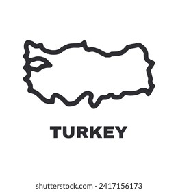 World map of Turkey icon
