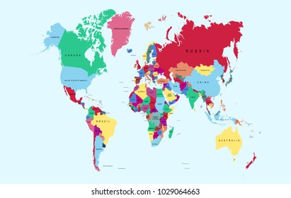 World map vector.
