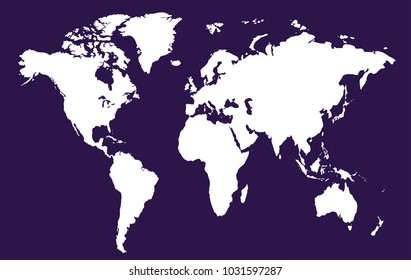 World map vector.