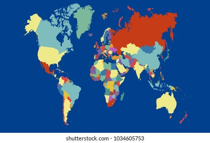 World map vector.