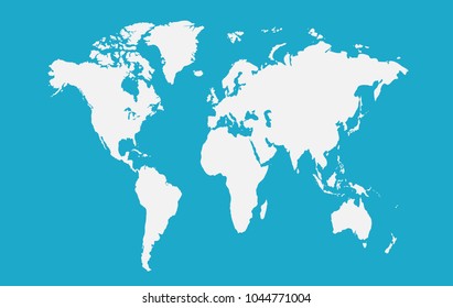 World map vector.