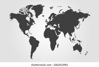 World map vector.