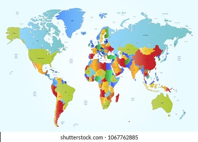 World map vector