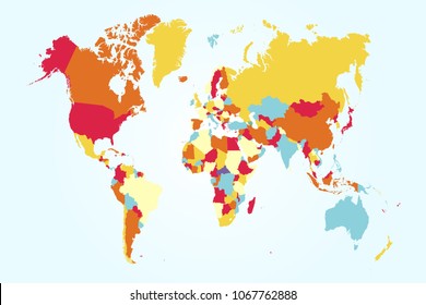 World map vector
