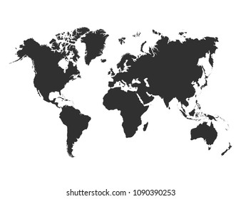 World map. Vector