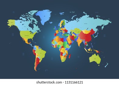 World map vector