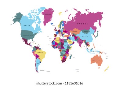 World map vector