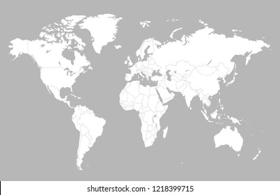 World Map Vector Stock Vector (Royalty Free) 1106903219