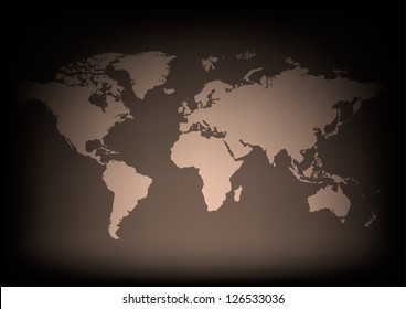 World map of vector