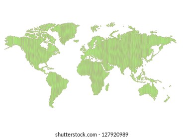 World map of vector
