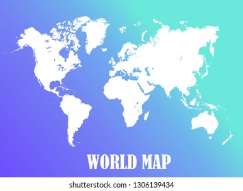 World map, vector