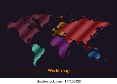 World map vector 