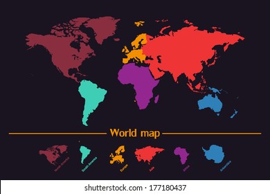 World map vector 