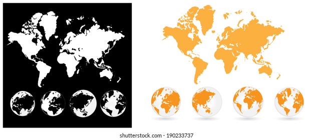 World map of vector 