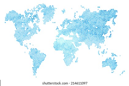 Vector de mapa mundial