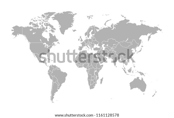 World Map Vector Stock Vector (Royalty Free) 1161128578